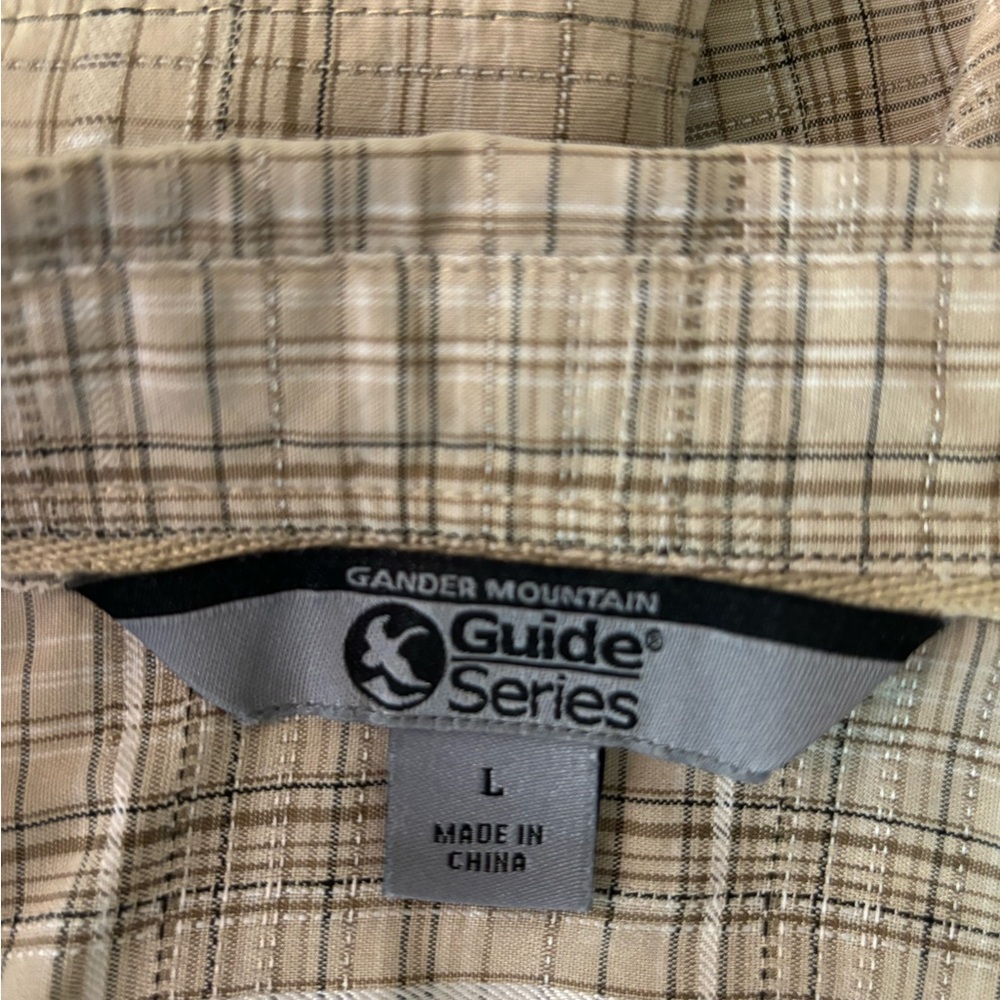 Gander Mountain Men’s Shirt - Size L - color is Brown & Beige - worn a few times - Picture 2 of 3
